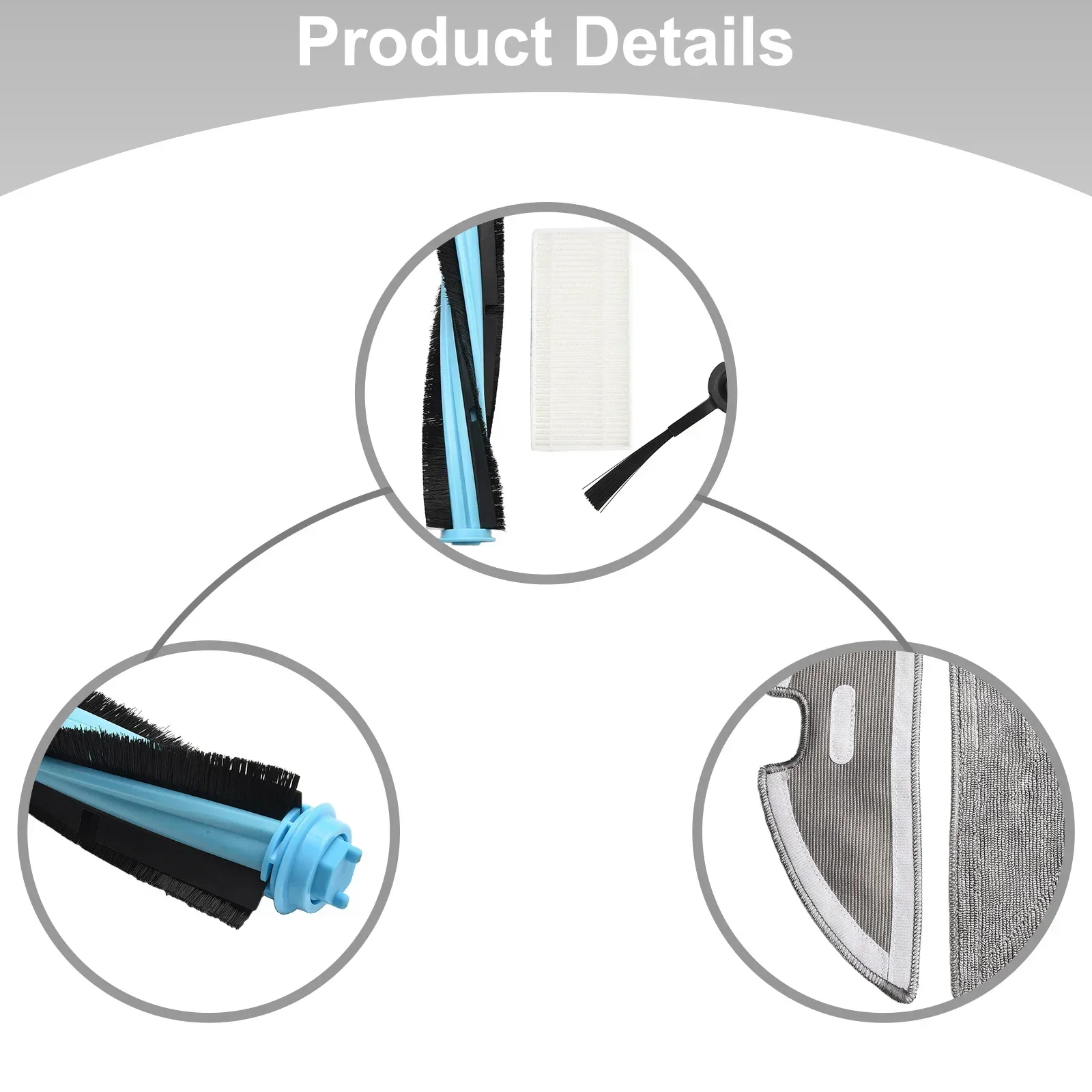 Наборы основных щеток для RoboVac L35 Hybrid запасные части пылесоса основные роликовые