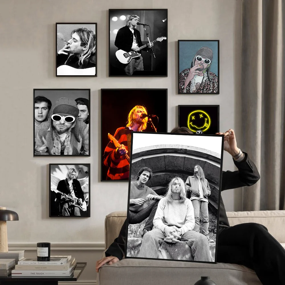 Певица K-Kurt C-Cobain аниме постеры липкие HD качественные настенные художественные