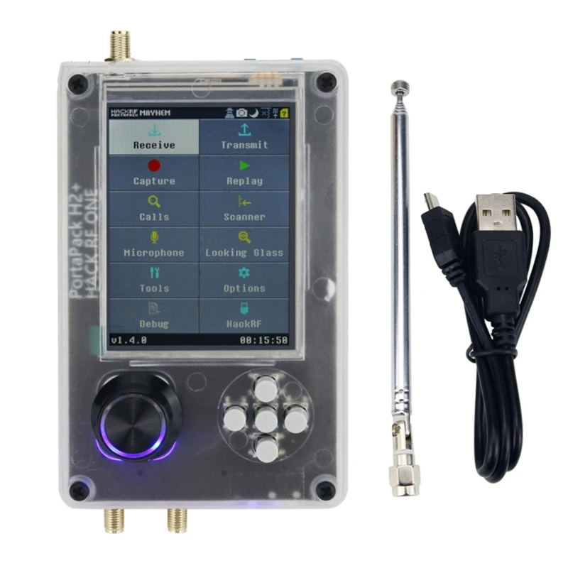 

Обновленный полнофункциональный радиоприемник 3,2 дюйма TFT PortaPack H2 для HackRF One + Корпус + антенна + Собранный USB-кабель