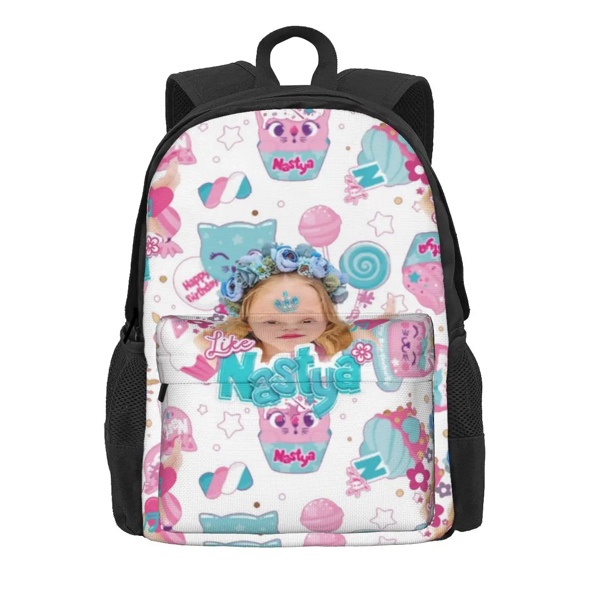 

Cute Like Nastya Women Backpack Trend Children School Bag Laptop Rucksack Kids Large Capacity Polyester Travel Rucksack