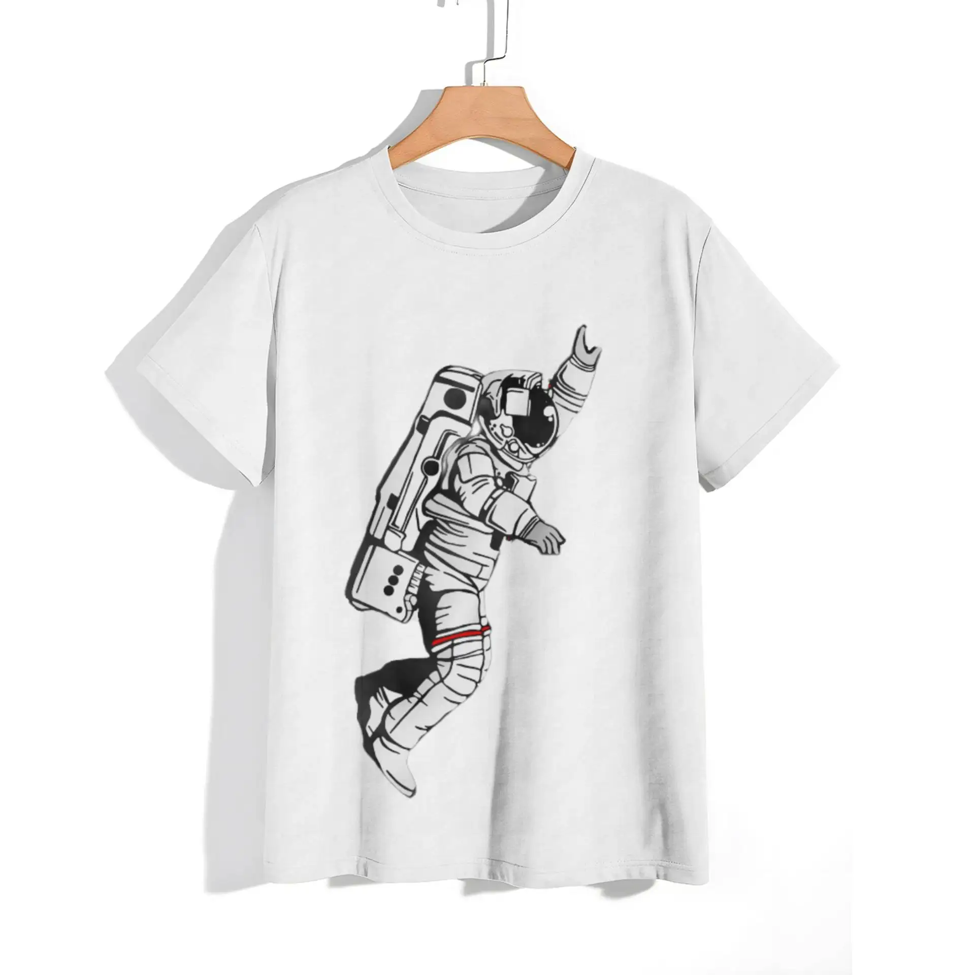 

Astronaut hot painting original design space style men's T-shirt