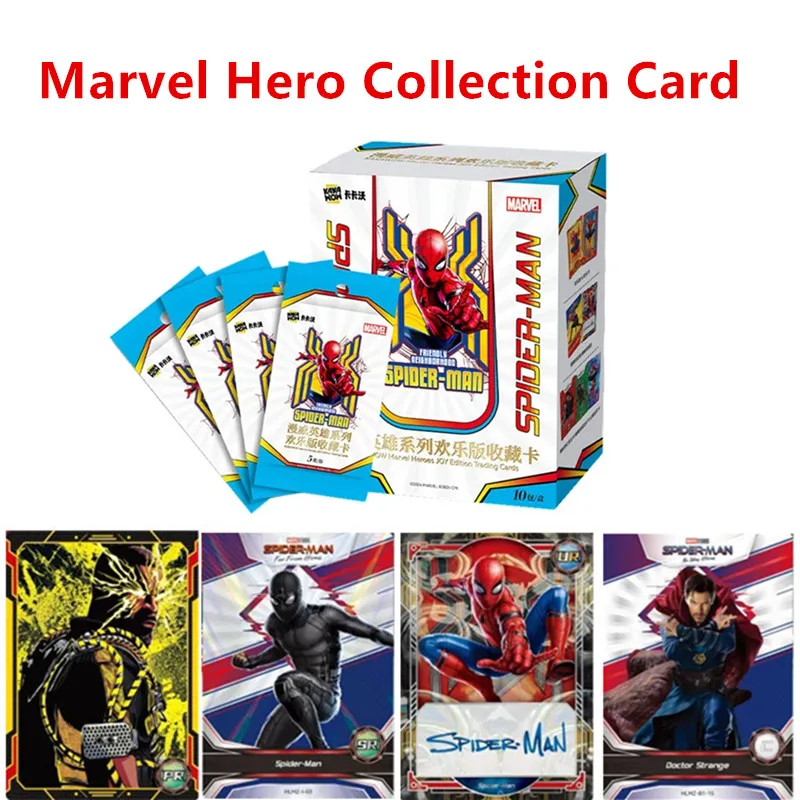 KAKAWOW оригинальный супергерой фильм Человек-паук серии Marvel Card Heroes Deluxe Edition