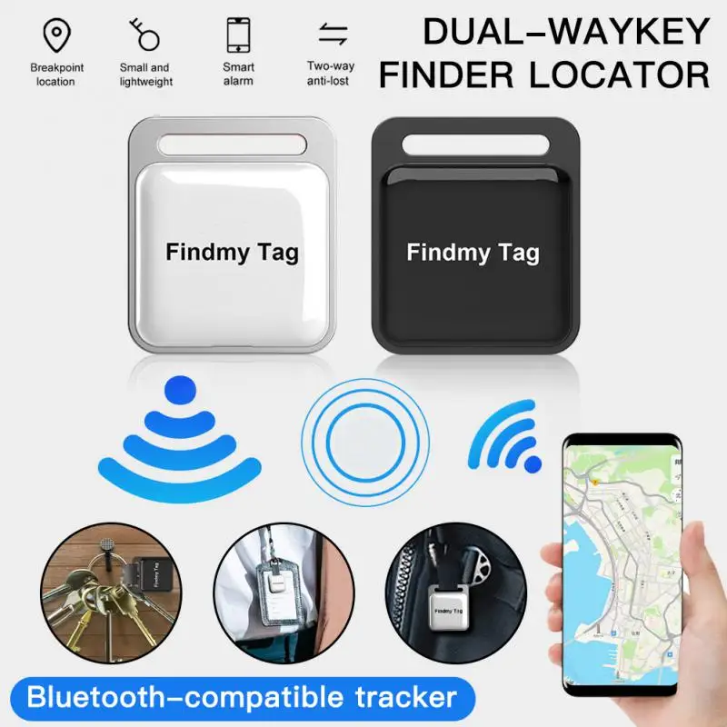 

Mini Smart Tag Keychain Search Anti-Lost Alarm Location Tracker GPS Bi-Directional Alarm Phone Wallet Pet Child Key Locator