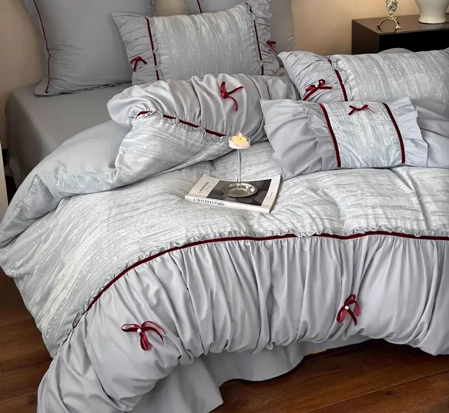 Элегантный сказочный бант синий розовый красный двуспальный полный королевский