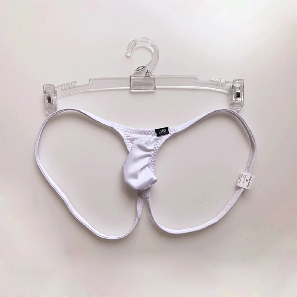 

Men Ice Silk Thin Jock Strap Supporter Backless Thong Thin Belt Men G-string Underwear Bikini Briefs Low Rise Panties