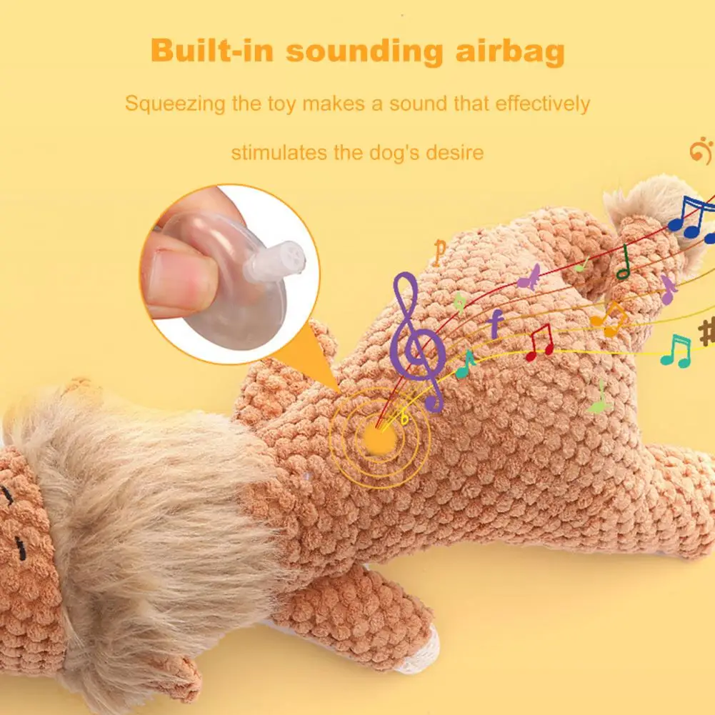 Писклявая плюшевая игрушка для собак мягкие игрушки в виде льва/волка/слон с