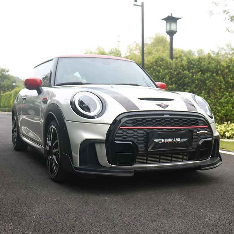 Для MINI COOPER S JCW LCI 2 2021-2023 передний разделитель губ удлинитель бампера спойлер на