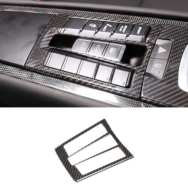 

Для Porsche 911 718 2012-2019 центральный переключатель режима управления из сухого углеродного волокна Панель отделка наклейка автомобильные части