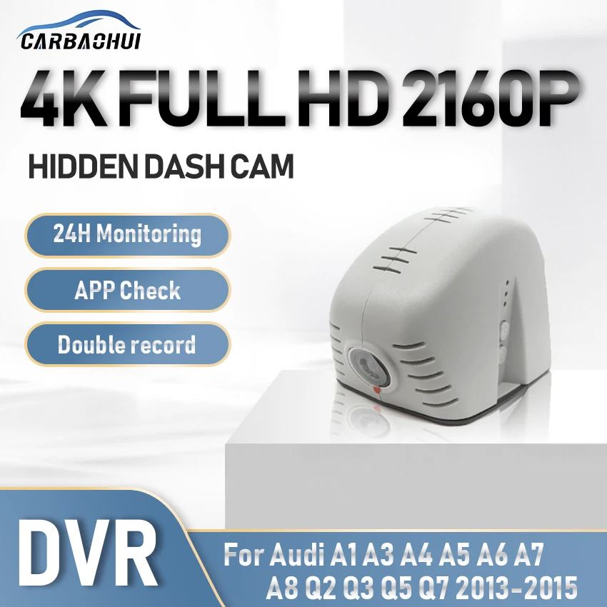 4K Car DVR Dash Cam Camera HD Night Vision 24H Parking record Driving Video Recorder For Audi A1 A3 A4 A5 A6 A7 A8 Q2 Q3 Q5 Q7
