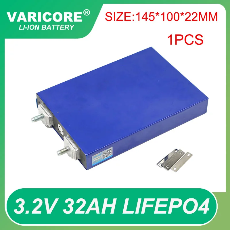 

1pcs 3.2V 32Ah Lifepo4 Batteries 4S 12.8V 30ah 3C 5C Lithium Iron Phosphate Battery Pack Solar Motorcycle Electric Vehicle