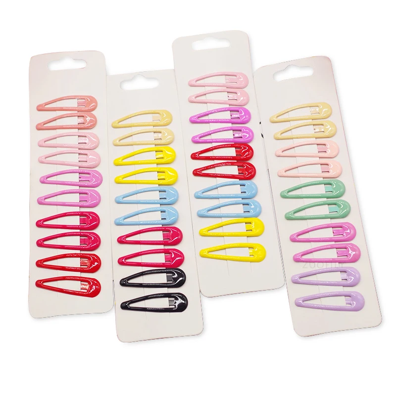 10pcs Snap Hair Clips for Girls Clip Pins BB Hairpins Color Metal Barrettes Baby Children Women Styling Accessories | Детская одежда и