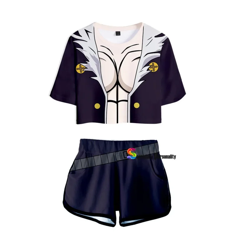 Укороченный топ в стиле аниме Hunter x killuo Zoldyck трикотажные изделия Kurapika шпион hisoka Gon