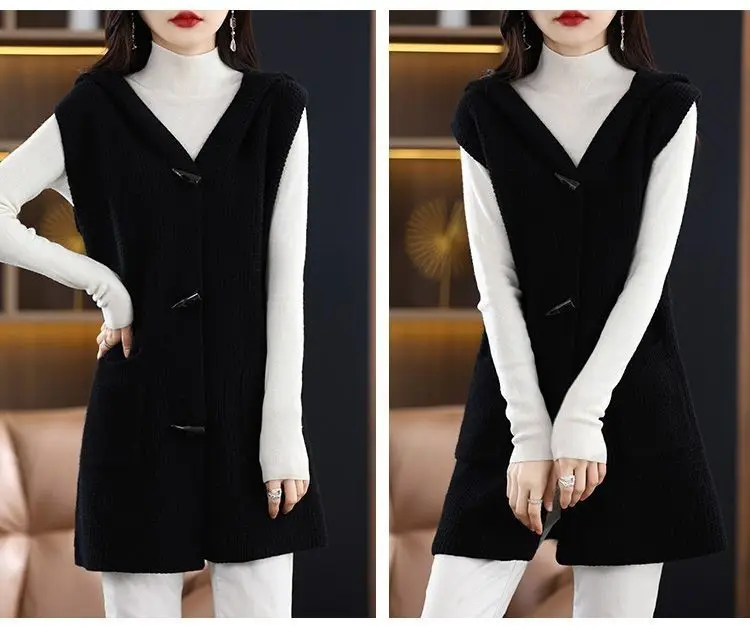 Жилет сетчатый женский средней длины верхняя одежда популярная в Интернете