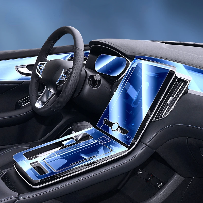 

For Rising Auto ER6 2021 2022 Car Interior Center console Transparent TPU Protective film Anti-scratch Repair film Accessories