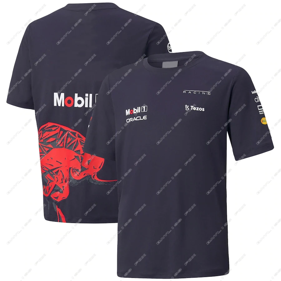 

Футболка F1 Red Color Bull Night Racing, летняя дышащая Футболка с принтом «Формула один» для фаната команды «Автомобиль» высокого качества, не выцветае...