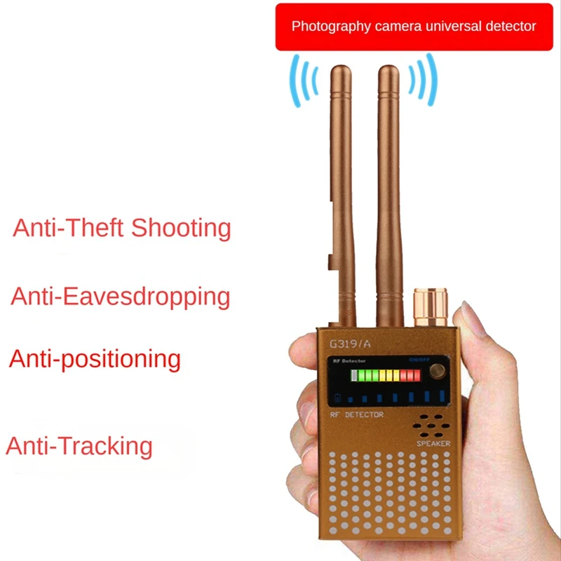 

1 комплект G319A 1 МГц-6500 МГц Высокочувствительный многофункциональный фонарик-трекер GPS-детектор