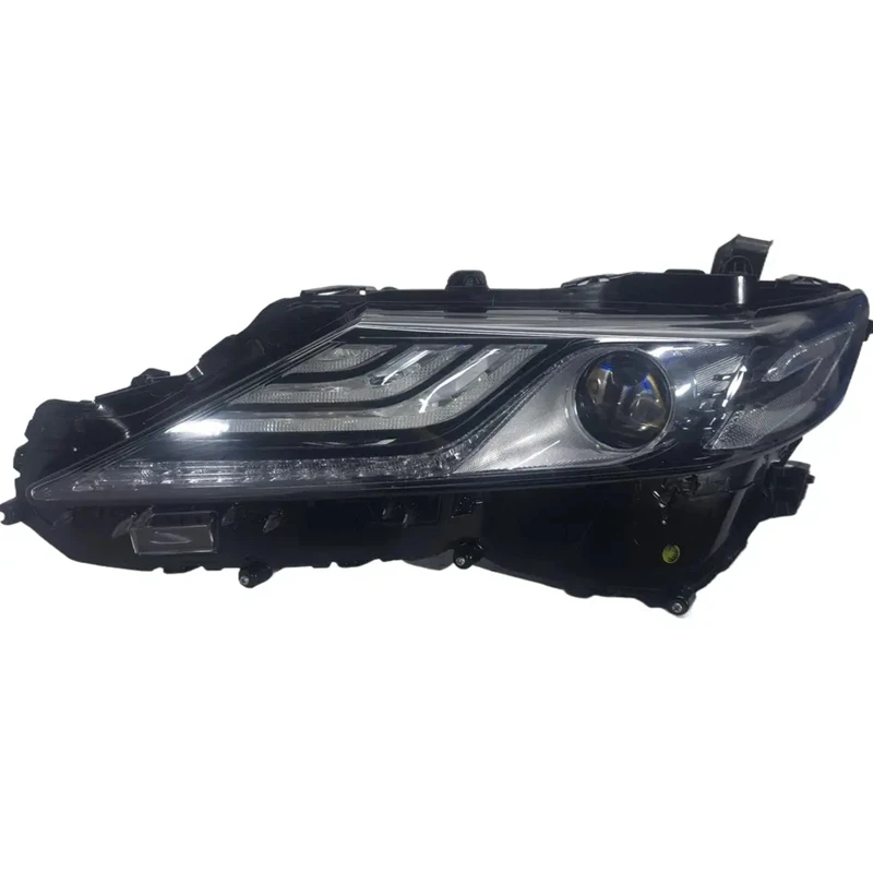 

For Toyota Camry Headlights 2018-2021 Car Accessories High Configuration LED Headlamps Black Background Wholesale Price