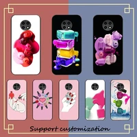 art multicolored nail polish phone case for xiaomi redmi note 8a 7 5 note8pro 8t 9pro tpu coque for note 6pro funda capa