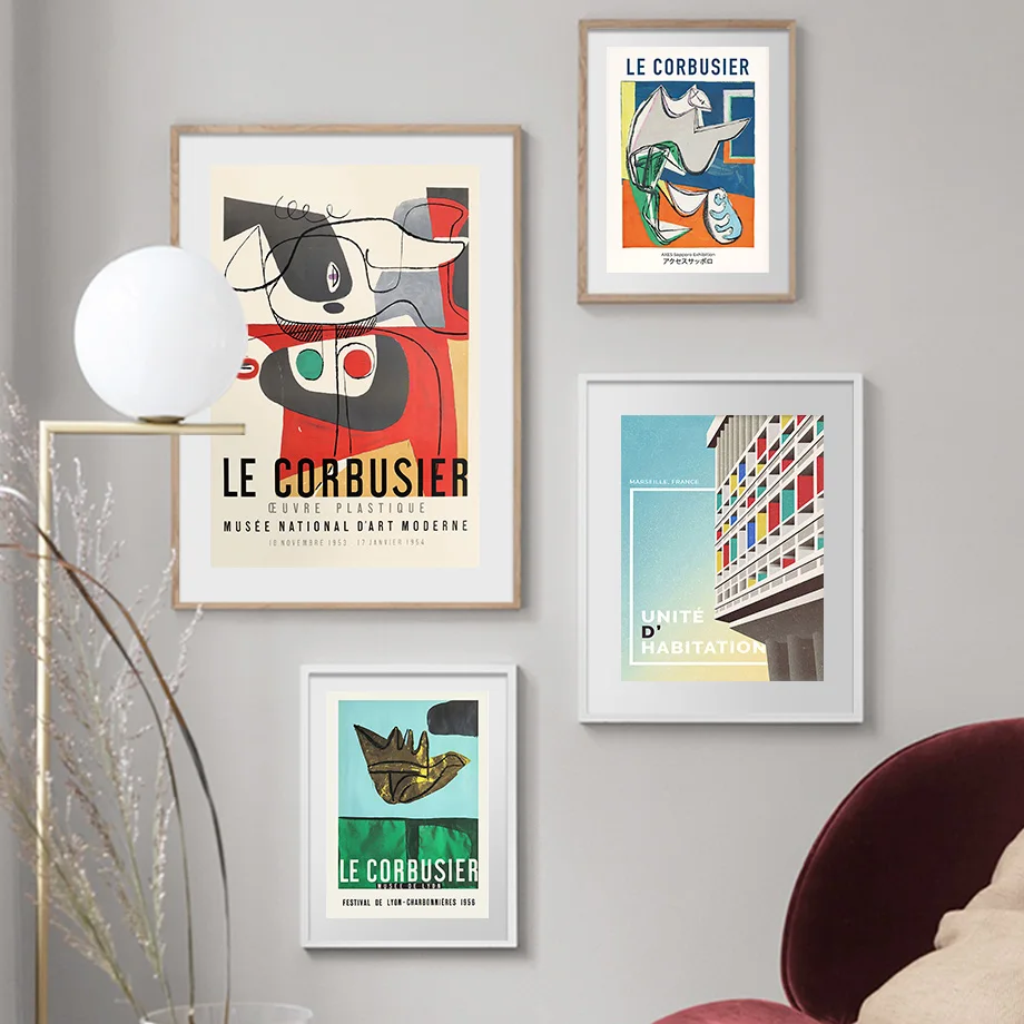 

France Le Corbusier Marseille Lyon Zurich Wall Art Canvas Painting Nordic Poster And Print Pictures For Living Room Home Decor