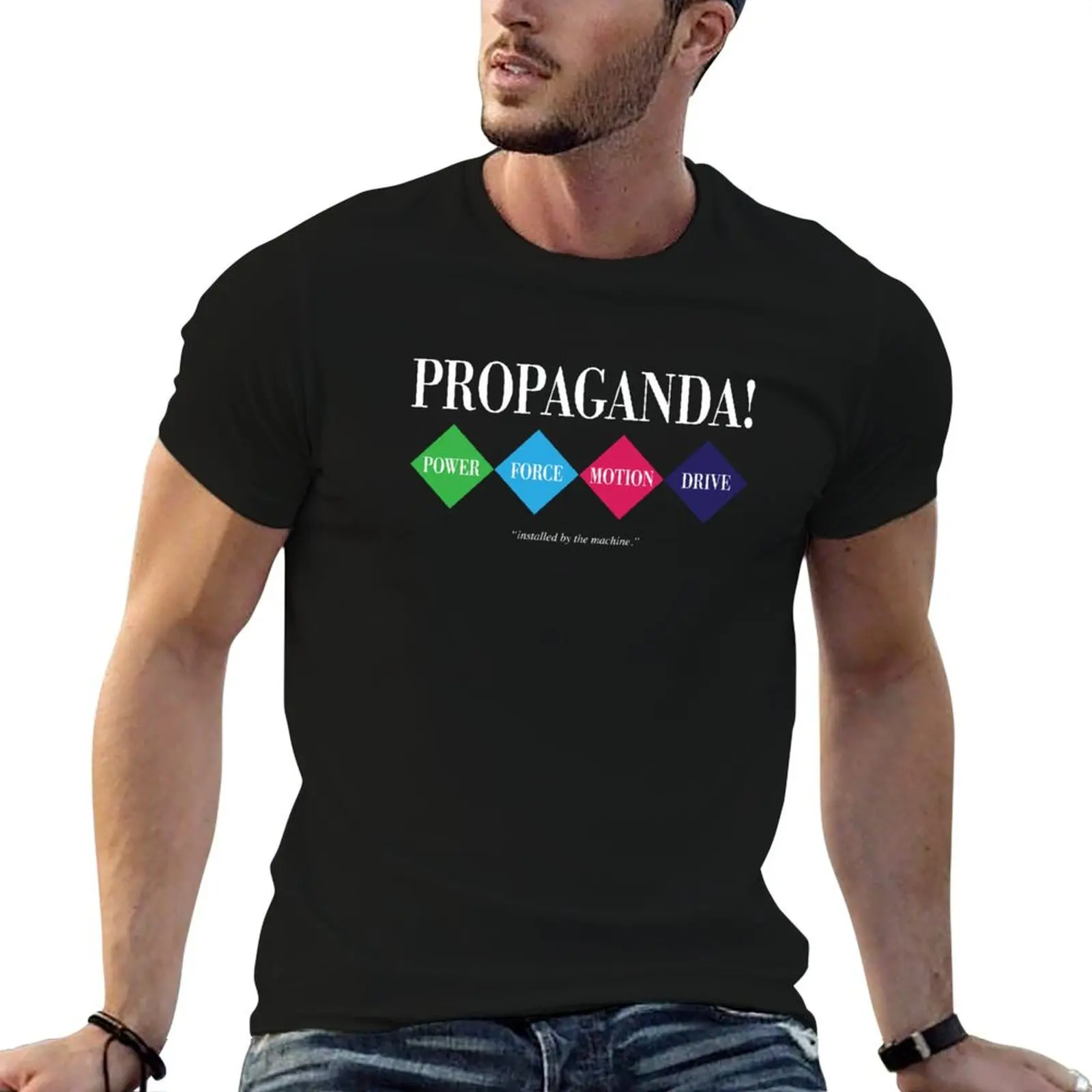 Футболка Propaganda-P Machinery (ZTT) новое издание мужские забавные футболки с фигурками
