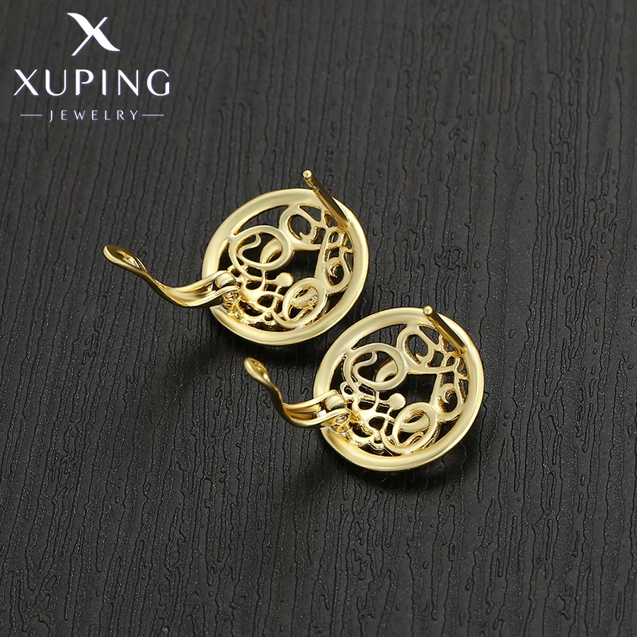 Ювелирные изделия Xuping Новое поступление простые серьги-кольца без камня