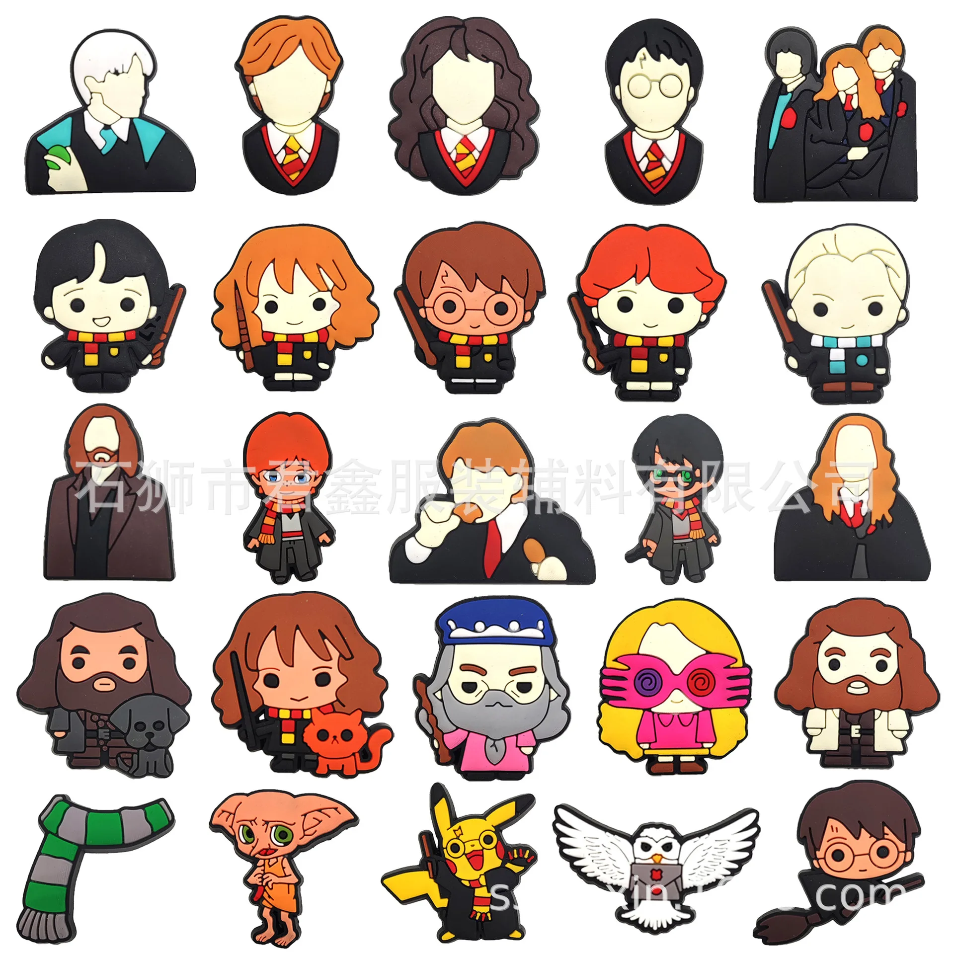 

Harriese Magician Boy Shoe Accessories Buckle PVC Craft Shoe Buckle Novelty Cute Croc Charms Decoration Kids X-mas Party Gifts