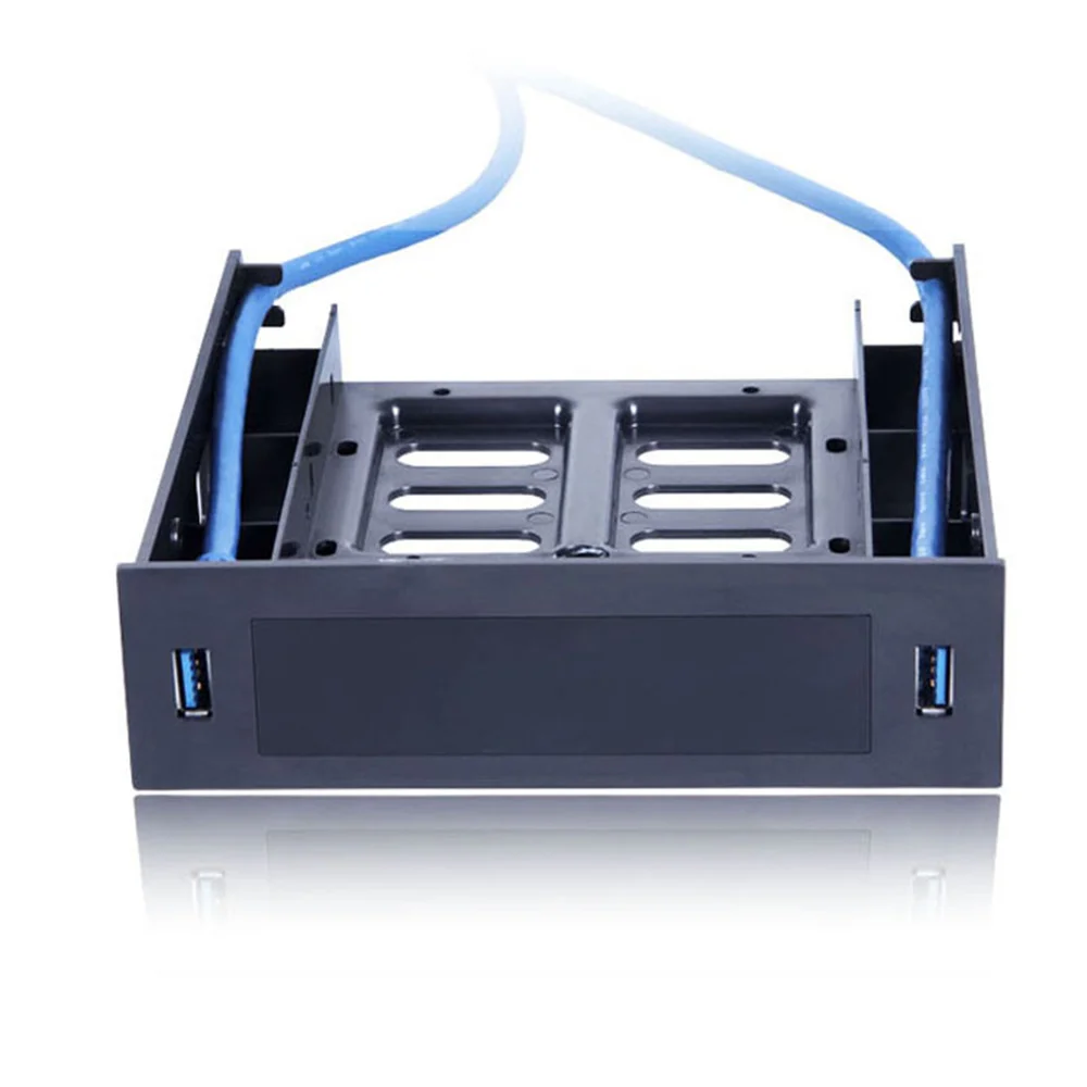 

2 X USB 3.0 Front Panel with 3.5Inch Device/HDD or 2.5Inch SSD/HDD to 5.25 Floppy to Optical Drive Bay Tray Bracket