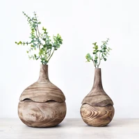 flower pot light luxury wooden vase decoration modern minimalist living room decoration nordic flower vase creative decoration
