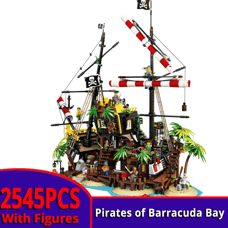 2020 boat model Pirates of Barracuda Bay 21322 Ship Building blocks blocks Blocks Toys Kids christmas Gift