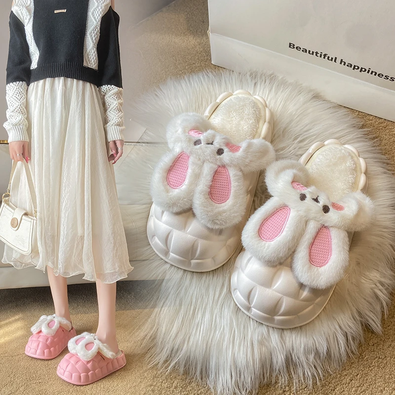 

Fur Shoes Womens Slippers Outdoor Luxury Slides Med Winter Footwear Plush Designer Flat Rome Rubber PU Cover Heel Basic with fur