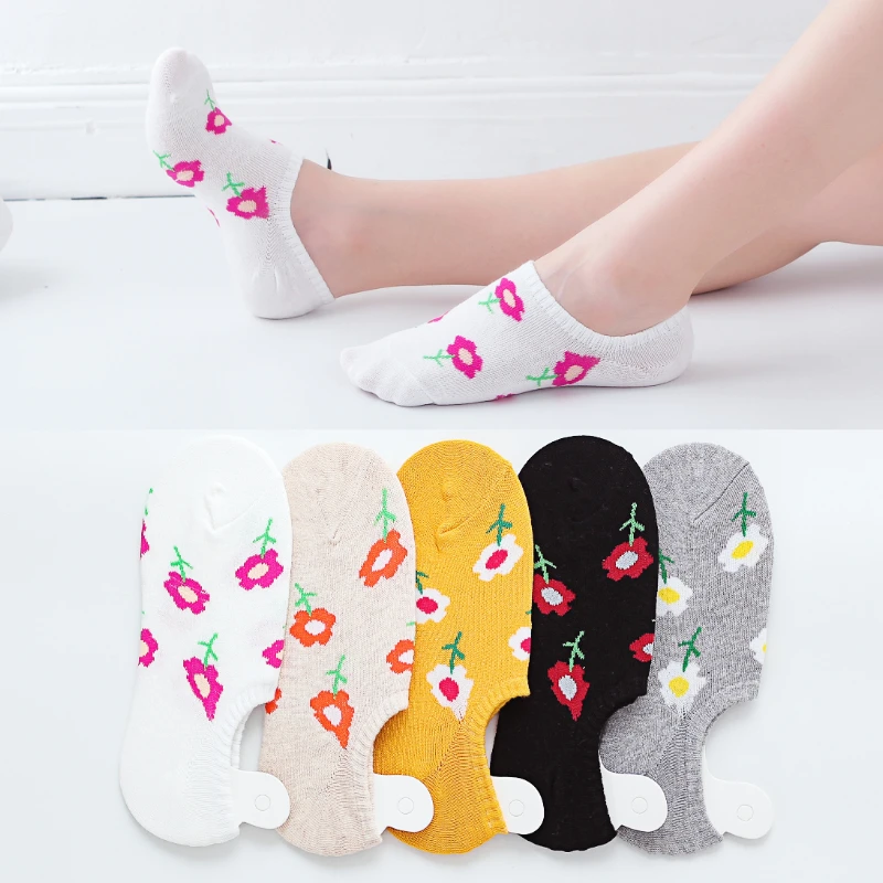5Pairs/Lot Animal Cartoon Food Fruit Avocado Cute Socks Happy Kawaii Cotton Ankle Funny Casual Christmas Socks Women Unisex35-40