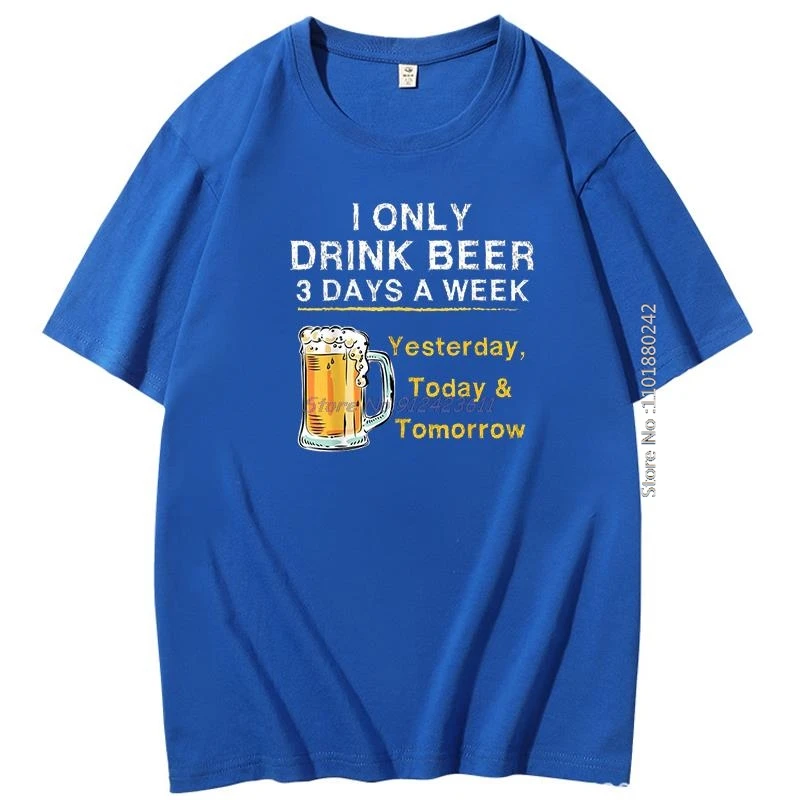Я только пиво 3-днев неделя вчера сегодня завтра забавные винтажные футболки с