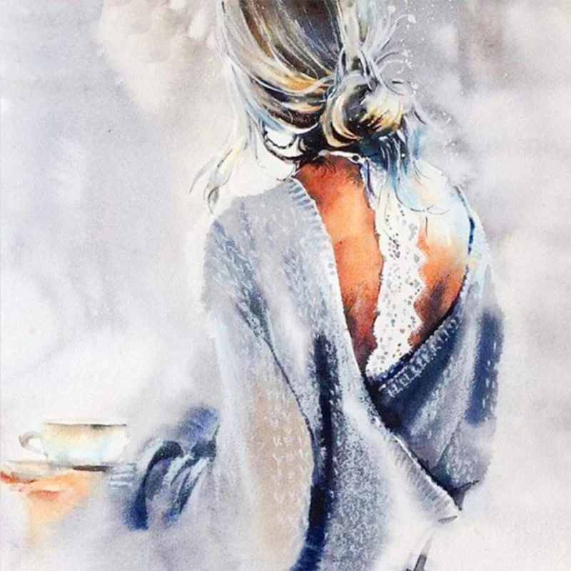 Яркая квадратная круглая Алмазная вышивка YI Женская картина 5D сделай сам