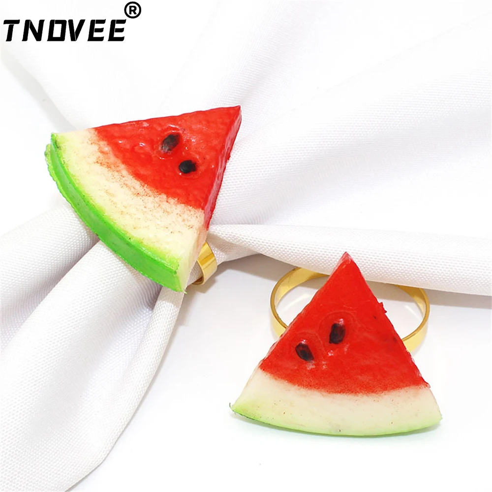 

12Pcs Fruit Napkin Rings for Kids Birthday Wedding Party Decorations Strawberry Grape Lemon Napkin Holder for Baby Shower ERW52