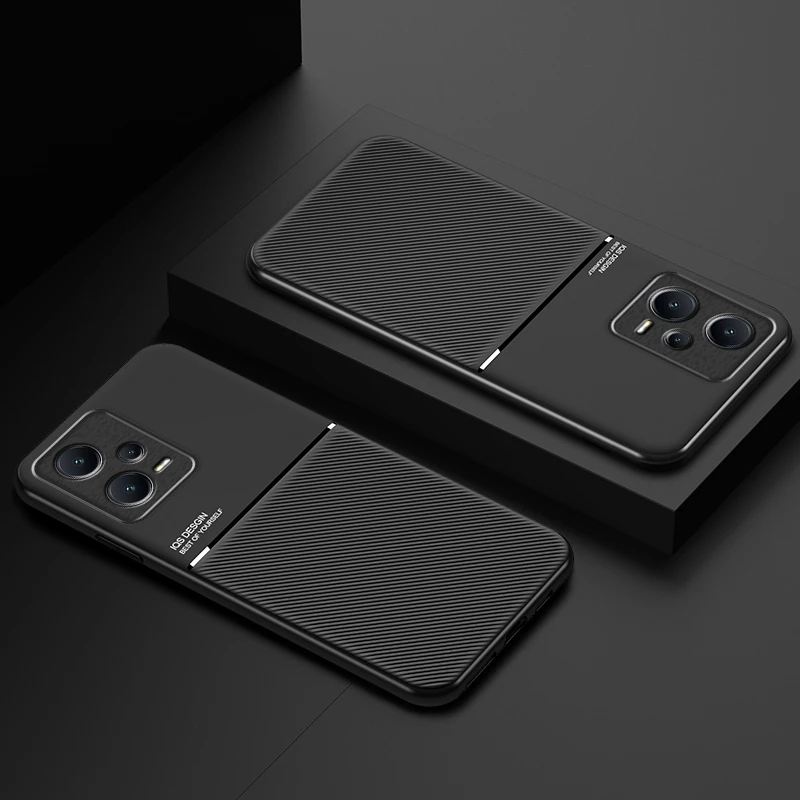 Чехол для Xiaomi Redmi Note 12 5G Кожаный Автомобильный Магнитный чехол-подставка телефона