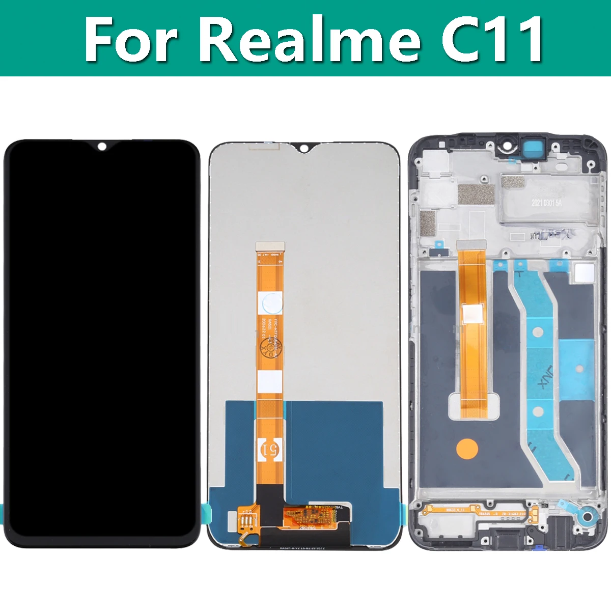 ЖК-дисплей 6,5 дюйма для Realme C11 2020 RMX2185, сменный сенсорный экран с дигитайзером в сборе, оригинал