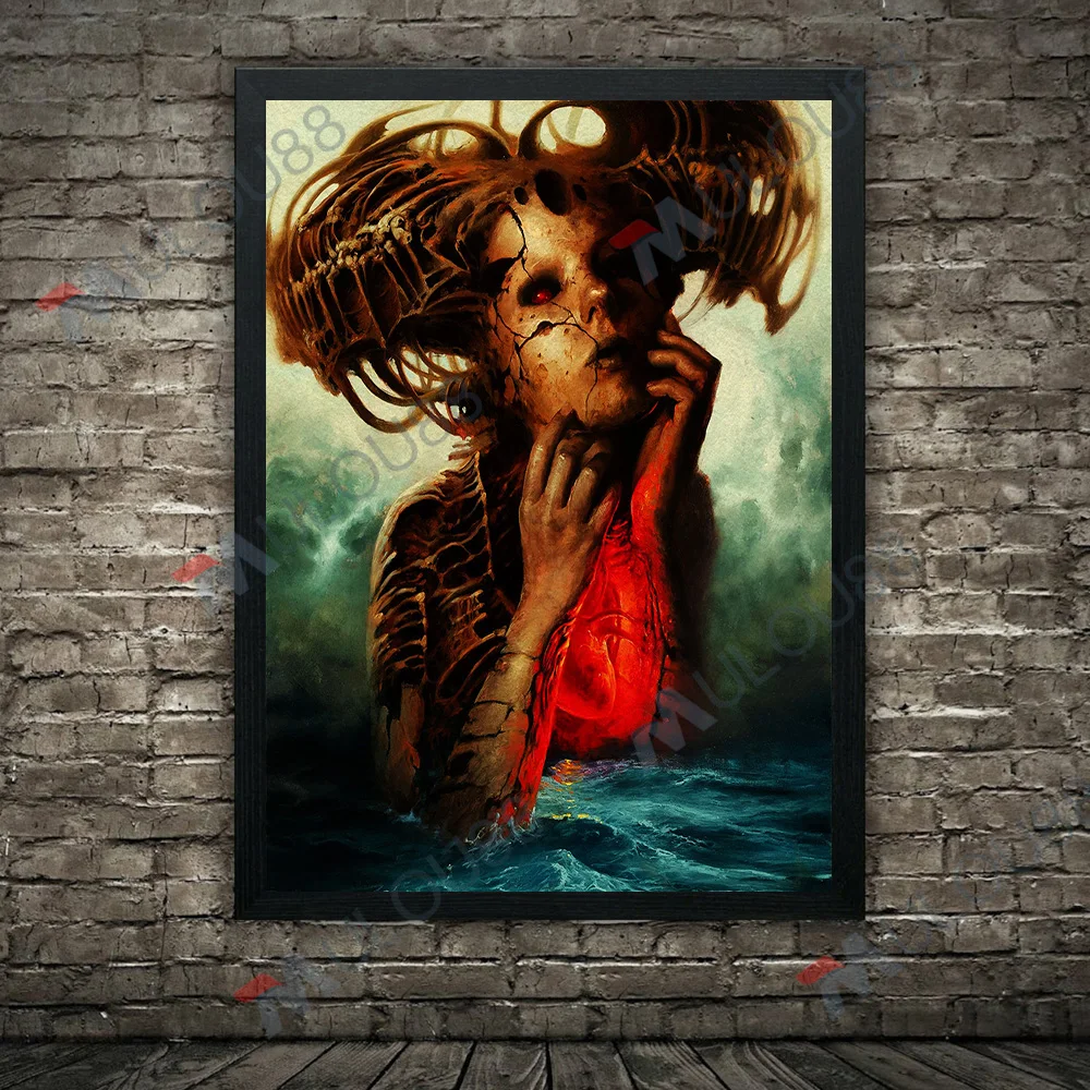 Живопись на холсте &quotЖуткий злой шаман и гондель Райдер&quot