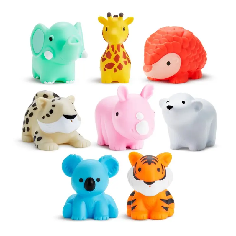 

WildLove Squirts Bath Toy, Multi-Color, 8 Pack