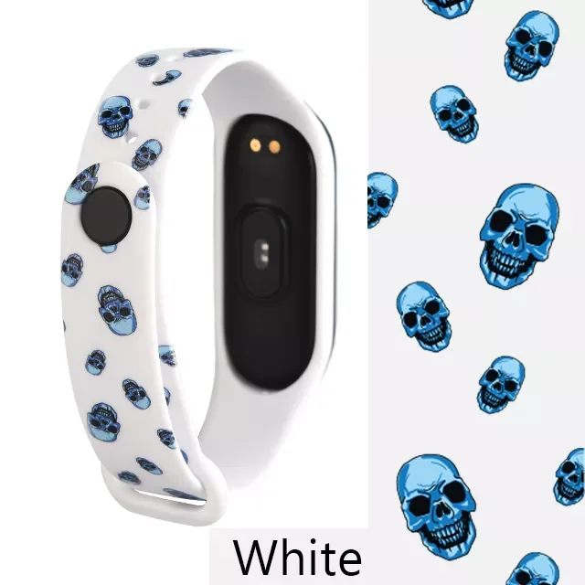 

Ремешок для Xiaomi Mi Band 6 4 5 3, браслет с принтом для mi band 4 6, аксессуары для mi band 3 4