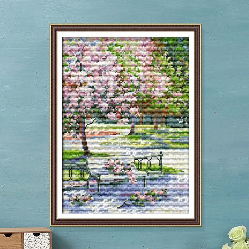 Наборы для вышивки крестом 14CT ткань вышивания с принтом наборы рукоделия простые