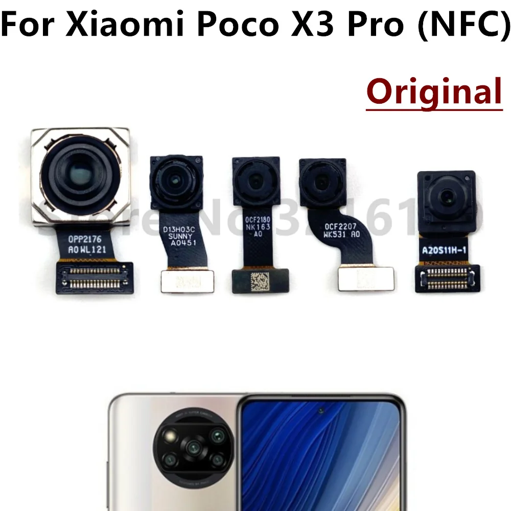 Задняя камера для Xiaomi Mi Poco X3 Pro NFC X3NFC основная ультраширокоугольная макро оригинальная задняя камера модуль запасные части