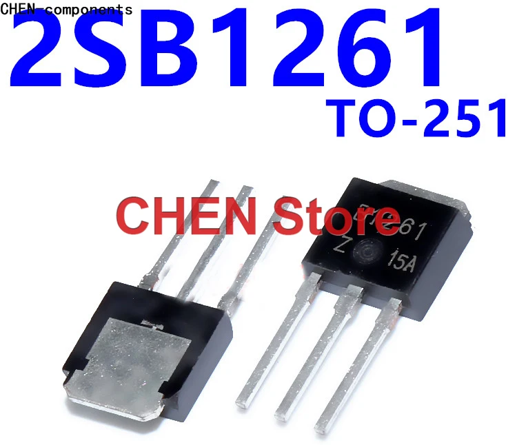 Новые оригинальные прямые вставки 2SB1261 B1261 TO-251, 10 шт.