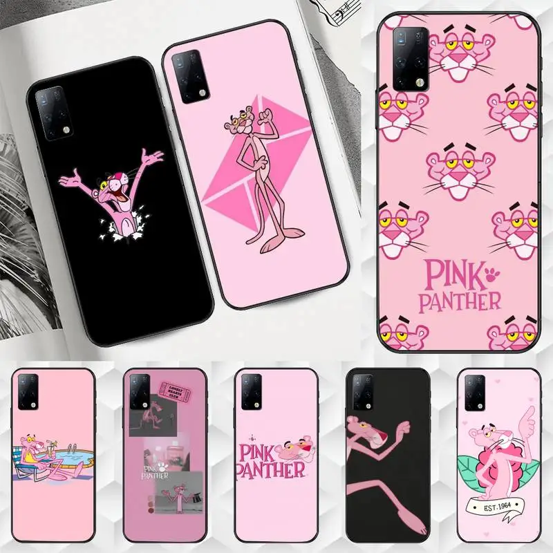 

Cute Funny Pink Panther Phone Case For Huawei Y7 Y9 Y6 Y5 Y8 Y9 Y7P Y6P enjoy8 Y8P enjoy10S plus lite pro soft Cover Fundas