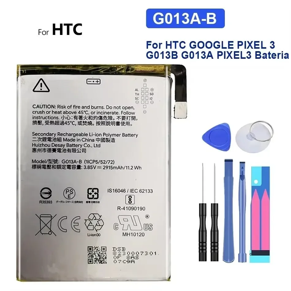 Аккумулятор 2915 мАч-3700 мАч G020A-B G013A-B G020E-B G013C-B для HTC Google Pixel 3A XL 3 Lite G013B G013A Bateria