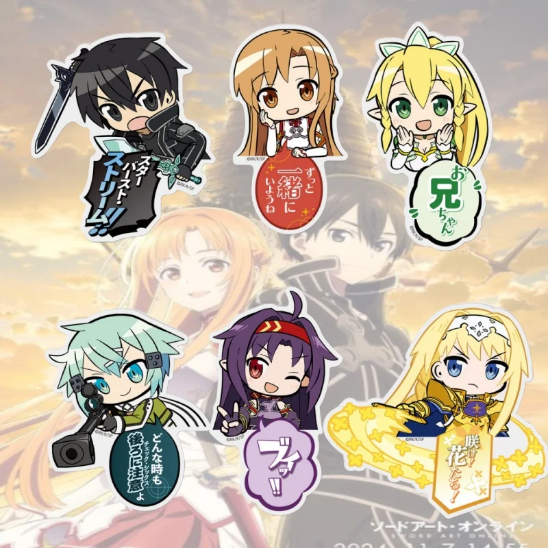 Фото Акриловая фигурка Sword Art Online 10 см: очаровательный реквизит для косплея, декор, подарок для друзей, на фестивали, брелок №1