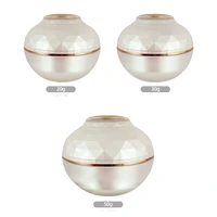20g30g50g capacity bowl shape acrylic material cream bottleacrylic cream bottle jar with spacer and diamond surface cap