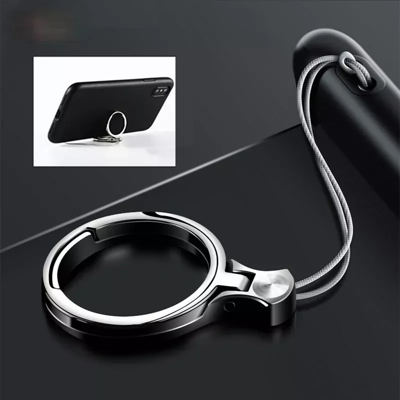 

Metal Lanyard for Keys Phones Strap Universal Keycord Lanyards Finger Mobile Holder Stand Accessories for huawei IPhone 12 11 7