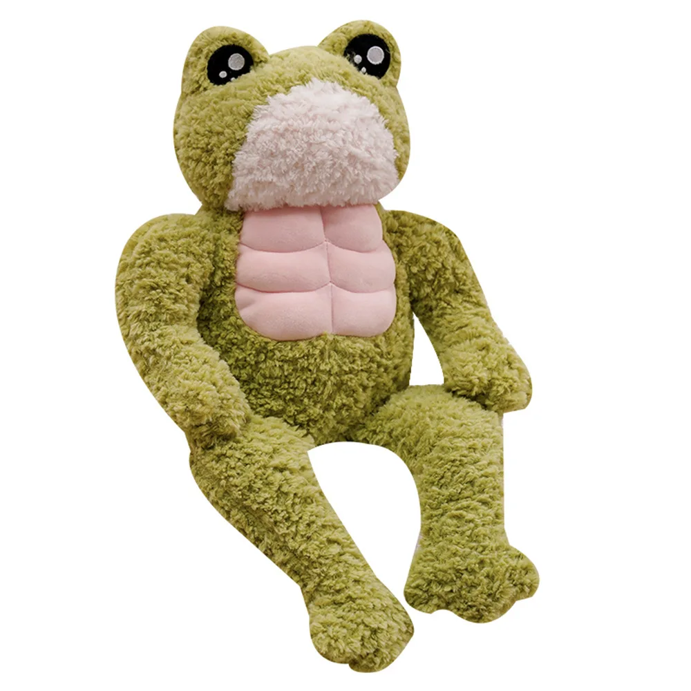 

35/45cm Creative Strong Frog Plush Toy Stuffed Animal Kawaii Soft Muscle Frog Doll Cute Plushies Christmas Gift for Child Kids