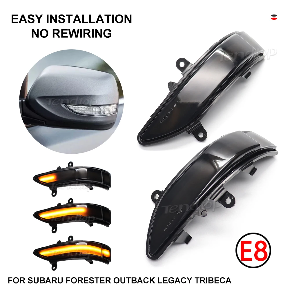 

LED Dynamic Turn Signal Light For Subaru Forester Tribeca Side Mirror Blinker Indicator For Subaru Outback Legacy Impreza 07-16