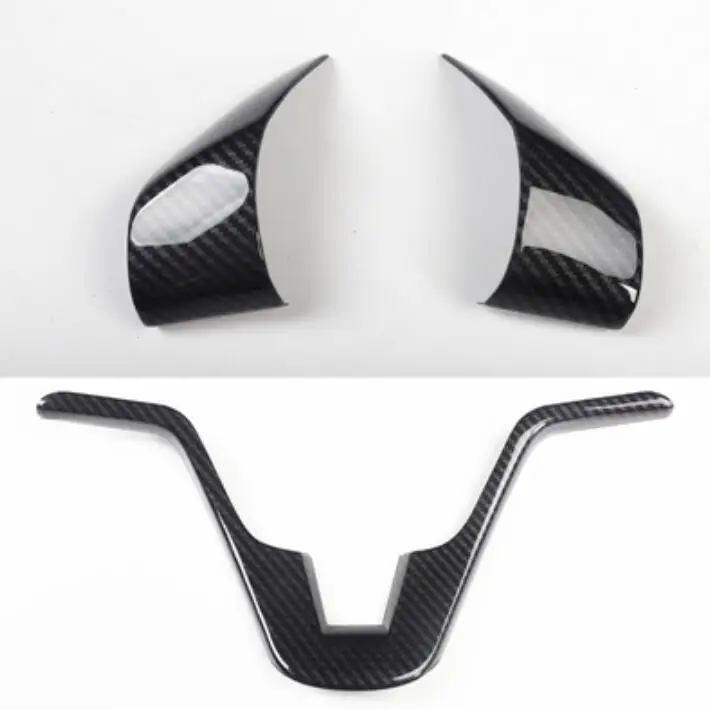 

Suitable for Honda CRV 2007-2011 mahogany carbon fiber modified interior steering wheel sequins 3pcs A and B for left drive
